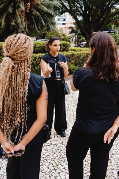Equipe da Rito Eventos em reunião de alinhamento no local do casamento